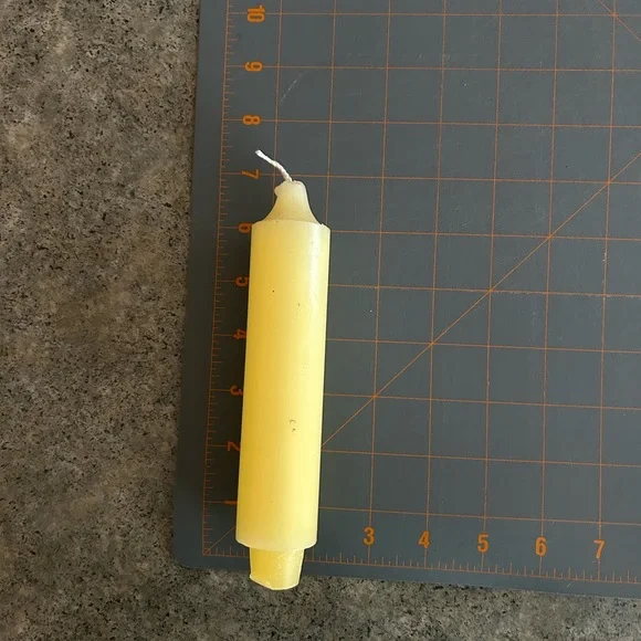 🕯️ Handmade Candle Holder, Aspen Wood, with Candle, Vintage, EUC, Western Decor - Picture 6 of 8